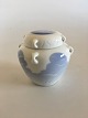 Royal 
Copenhagen 
Lidded Jar with 
Seagull and 
Ship Motif and 
Tiny Handles. 
1st Quality in 
nice ...
