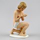 Deutsche 
Porzellanfigur: Modell 
eine nackte 
junge 
Mädchen.
 Schaubach 
Wallendorf, 20. 
Jahrh..
H: ...