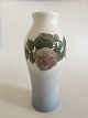 Royal 
Copenhagen Vase 
No 1393/244 
with Rose 
Motif. 33 cm H 
(12 63/64"). 
2nd Quality, In 
good ...