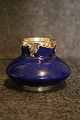 Rare antique 
little 
porcelain vase 
from Royal 
Copenhagen in 
blue glaze with 
silver fittings 
...