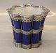 Royal 
Copenhagen 3374 
RC Margrethe 
Cup Blue 12 x 
14 cm Mounted 
with Sterling 
Silver byb 
Anton ...