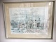 In a nice frame 
with glass. 54 
x 69 cm incl. 
frame