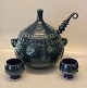 Rosenthal set 
for Sangria & 
Punch studio 
line Design 
Bjørn Wiinblad 
Blue Glazed 
with ladle and 
...