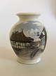 Royal 
Copenhagen Vase 
No. 4588 with 
Village Motif. 
1st Quality in 
nice whole 
condition. 22.5 
cm ...