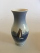 Royal 
Copenhagen Vase 
No. 2765/2289 
with Maritime 
Ship Motif. 
Height: 18 cm / 
7.08". In nice 
...