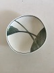 Royal 
Copenhagen Dish 
with Green Leaf 
Motif from 
1982. 16 x 16.4 
cm diameter. In 
perfect 
condition