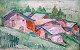 Skovgaard, 
Johan Thomas 
(1888-1977). 
Häuser, Monte 
Cenisio. Öl auf 
Leinwand.
 Signiert: 
Monogramm ...