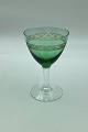 "Ejby" White Wine Glass, Green. Holmegaard
