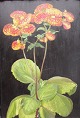 Dänische 
Künstler (20. 
Jahrhundert.): 
Blumen. Öl auf 
Karton. 
Rückseite 
signiert Bertha 
Stage ...