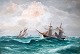 Larsen, C. 
Vilhelm (1870 - 
1959) Dänemark: 
Marine mit ...