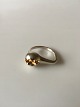 Georg Jensen 
Sterling Silver 
Modern Ring No 
341 with Gilded 
Piece. Ring 
Size 53 / US 6 
1/2. ...