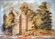 English artist 
(19th century) 
Ruins. 
Watercolors. 2 
pcs. 20 x 28 
cm.
Framed.