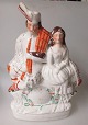 Staffordshire, 
Fayence, Mitte 
19Jh. England. 
Teilweise 
bemalt und 
vergoldet. 
Scottish 
Personen ...