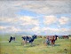 Kjaer, Harald 
(1876 - 1948) 
Dänemark: Die 
Kühe werden 
gemolkt. Öl auf 
Leinwand. 
Signiert:  H. 
...