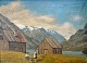 Schütte, Oscar 
(1837 - 1913) 
Dänemark. Zwei 
Kinder spielen. 
Norwegen. Öl 
auf Leinwand. 
Signiert: ...