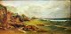Englischer 
Künstler. (19. 
Jahrhundert) 
Küsten 
Cornwall. 
Unsigniet. 26 x 
51 cm.   
Eingerahmt.