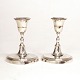 Andreas Holm, Copenhagen, 1771-1812: A pair of silver candlesticks. Dated 1797. 
H: 13,7cm. D fod: 10,7cm. V: 614gr