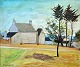 Heiring, Harald 
(1906 - 1995) 
Dänemark. 
Häuser an einer 
Küste. 
Bretagne. Öl 
auf Leinwand. 
...