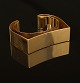 Hans Hansen, Denmark: Bracelet, 14ct gold. Signed. Size: 12,9x5,5cm. W: 70gr