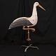 Grosse 
Gartenfigur in 
Form von einem 
Storch, Metall
Frankreich um 
1880
H: 101cm. B: 
89cm