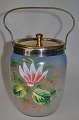 Bisquit Eimer 
aus bemaltes 
Glas, ca. 1900.