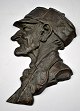 Dänischer 
Künstler (20. 
Jahrhundert): 
Porträt. 
Bronze. 
Signiert: Ernst 
El Pedersen, 
1933. 42 x ...