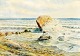 Cumming, Henry 
(1906 - 1989) 
Great Britain: 
Coastline with 
cliffs and 
gulls. 
Watercolor. 
Sign .: ...