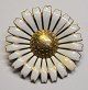 Große Georg 
Jensen Daisy 
Brosche / 
Anhänger, 20. 
Jh. Kopenhagen, 
Dänemark. 
Vergoldetes ...