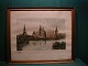 Etching by Leo 
Houlberg, with 
the motive of 
Frederiksborg 
Castle, 
Hillerod.
H 35.5cm - B 
...