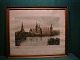 Radierung von 
Leo Houlberg 
(1896-1950).
Motiv von 
Schloss 
Frederiksborg 
und Schlosssee, 
...