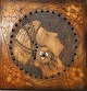 Seltener 
Jugendstil-Holz 
relief, um 1900 
- 
wahrscheinlich 
Österreich. 
Eine Frau im 
Profil. ...