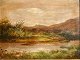 Englischer 
Künstler (19. 
Jahrhundert): 
Flusslandschaft.
