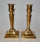 Paar dänische 
Empire 
Kerzenleuchter 
aus Messing, 
19. ...