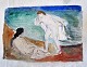 Telmanyi, Anne 
Marie (1893 - 
1983) Denmark: 
Two banding 
women. 
Watercolor on 
paper. Signed. 
20 x ...