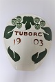 Aluminia. 
Tuborg Platte 
1903. Höhe 22 
cm.