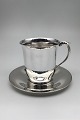 Georg Jensen Sterling Silver  Cup/saucer No 444B/444