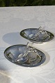 Georg Jensen 
Paar Salzfass 
mit Salzlöffel