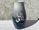 Bing & Gröndahl, Vase # 344/5249, Ernteanemonen, 21,5 cm hoch, 1.Sortierung * Perfekter Zustand *