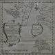 Karte von Ærø und Femarn, 1766. Kupferstich. Aufgeführt von Johanni De Hofman. 24,5 x 24,5 cm.