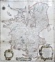 Karte von Seeland, 1764. Handkolorierter Kupferstich. 52 x 47 cm.Aufgeführt von D.C Fester, ...