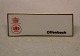 Bing and 
Grondahl 
Sellers Sign 
for commercial 
of B&G Pattern 
OFFENBACH  ca 4 
x 10 cm Marked 
with ...