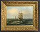 Unbekannter 
Künstler (20. 
Jahrhundert): 
Marine mit 
Segelschiffen. 
Öl auf 
Leinwand. 
Signiert: C. 
...