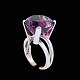 Christian 
Frederik Heise 
- Copenhagen. 
14k Gold & 
White Gold Ring 
with Amethyst.
Designed and 
...