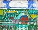 Thellefsen, Leo 
(1909 - 1997) 
Dänemark: 
Grünes Bild mit 
...
