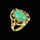 Aage Weimar - 
Copenhagen. 14k 
Gold Ring with 
Jade.
Designed and 
crafted by Aage 
Weimar - ...