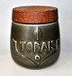 Søholm Keramik Tabak dose, Nr. 355, 20. Jahrhundert Dänemark. Seitlich mit Native American und ...
