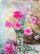 Friis, 
Frederikke 
(19th century) 
Denmark: Flower 
arrangement. 
Watercolor.77 x 
43 cm. Signed 
F. ...