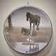 Gotfred Rode 
porcelæn. 
Gotfred Rode 
for Royal 
Copenhagen; 
Stort rundt fad 
af porcelæn med 
...