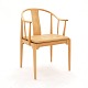 Hans J. Wegner, 1914-2007: The Chinachair in cherry. Produced by Fritz Hansen