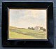 Unbekannter 
Künstler (19. 
Jahrhundert): 
Landschaft mit 
Haus. Kartonöl. 
Signiert: A. 
Woska. 20,5 ...